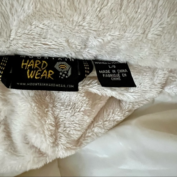 Mountain Hard Wear Creamy Winter White Jacket with Hood L - Picture 7 of 9